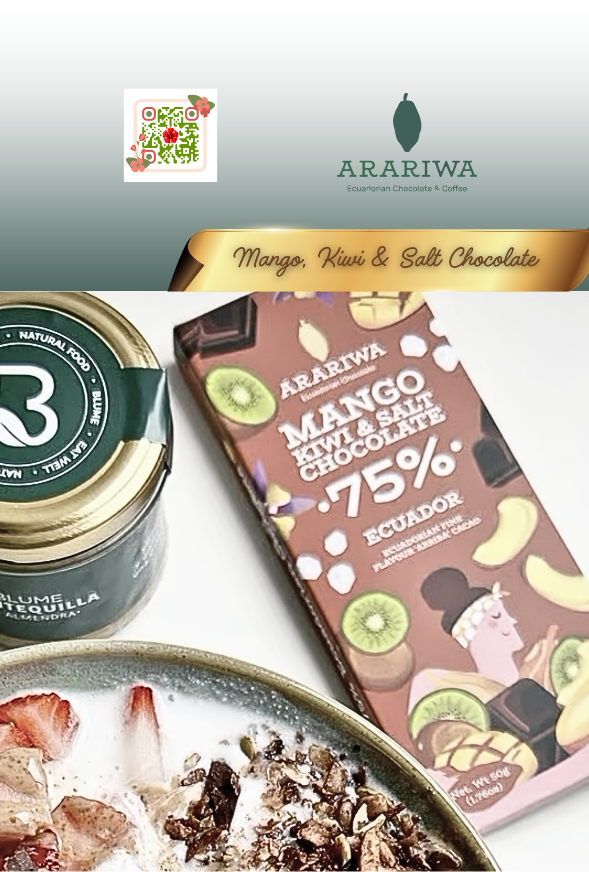 Karana Chocolate with Mango and Kiwi