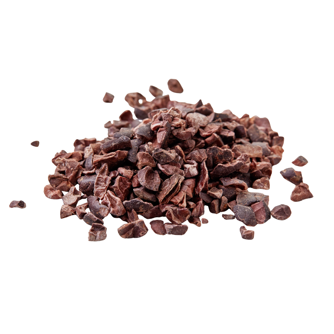 Cacao Nibs CocoaSupply Cacao nibs on white background