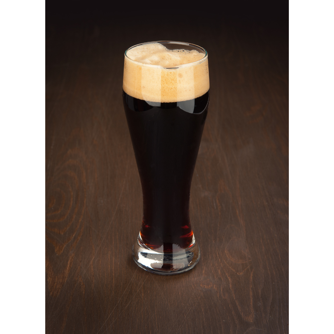 Stout Beer Dark beer in a tall grass